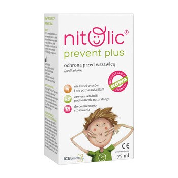 Pipi Nitolic Prevent Plus, spray przeciw wszawicy, 75 ml