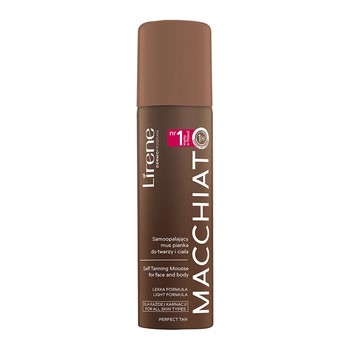 Lirene Perfect Tan, samoopalający mus-pianka do twarzy i ciała, Macchiato, 150 ml