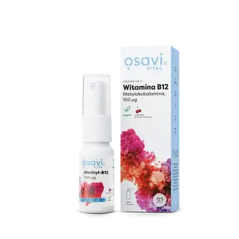 Osavi Witamina B12 Metylokobalamina, spray doustny, smak wiśniowy, 25 ml