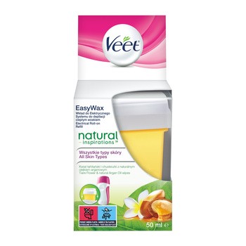 Veet Natural Inspiration, wkład do systemu do depilacji ciepłym woskiem, 50 ml