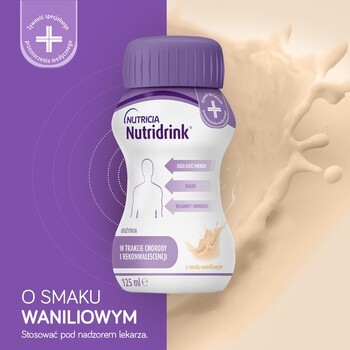 Zestaw 2x Nutridrink, smak waniliowy, płyn, 4 x 125 ml