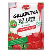 Celiko, galaretka bez cukru o smaku truskawkowym bezglutenowa, 14 g