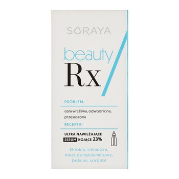 Soraya Beauty Rx, ultra-nawilżające serum kojące, 30 ml