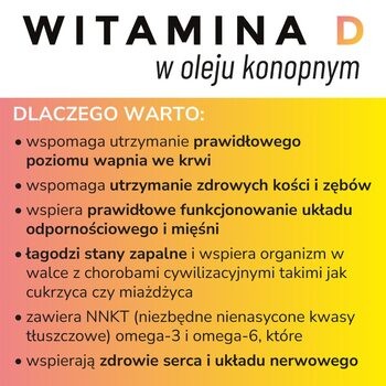 BioceriQPharma Witamina D w oleju konopnym, krople, 30 ml