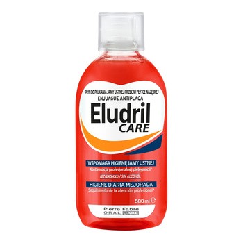 Zestaw 2 x 500 ml, Eludril Care, płyn do codziennej higieny jamy ustnej