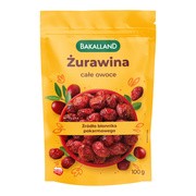 Bakalland, żurawina, całe owoce, 100 g