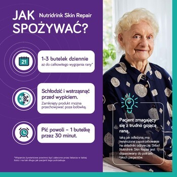 Nutridrink Skin Repair, smak czekoladowy, płyn, 4 x 200 ml