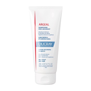 Ducray Argeal, szampon absorbujący sebum, skóra głowy i włosy przetłuszczające się, 200 ml