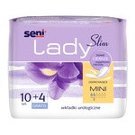 Seni Lady Slim Mini, wkładki urologiczne dla kobiet, 10 szt. + 4 szt.