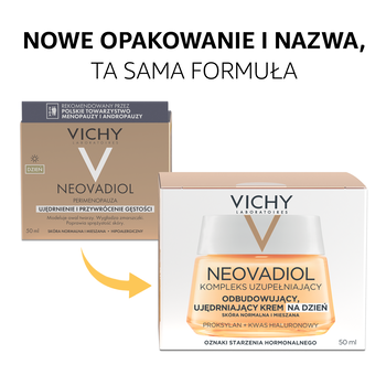 Vichy Neovadiol Kompleks Uzupełniający, odbudowujący i ujędrniający krem na dzień dla skóry normalnej i mieszanej, 50 ml