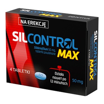 Silcontrol MAX, 50 mg, tabletki powlekane, 4 szt.