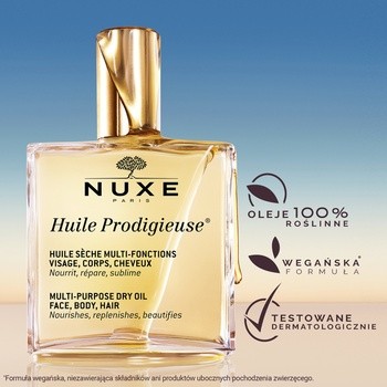 Nuxe Huile Prodigieuse, suchy olejek o wielu zastosowaniach, 100 ml
