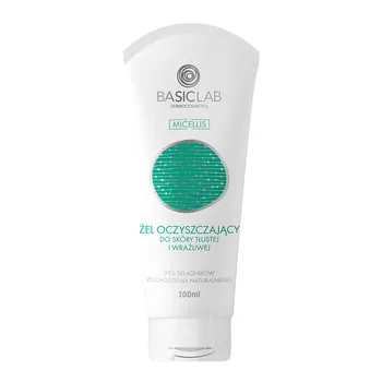BasicLab Micellis, żel oczyszczający do skóry tłustej i wrażliwej, 100 ml