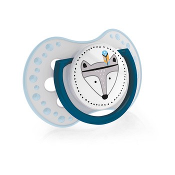 Canpol Lovi, smoczek uspokajający silikonowy, dynamiczny, Indian Summer Boy, 18 m+, 2 szt.