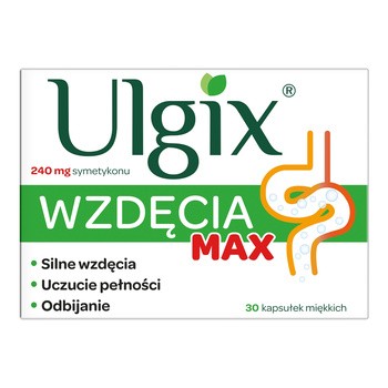 Ulgix Wzdęcia Max, kapsułki miękkie, 30 szt.