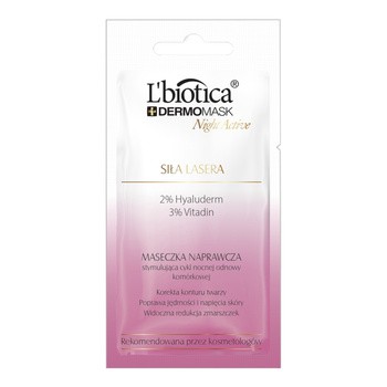 Dermomask Night Active, Siła Lasera, maseczka naprawcza, 12 ml, 1 saszetka