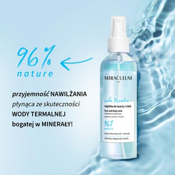 Miraculum Woda Termalna, mgiełka do twarzy i ciała, 100 ml