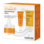Flos-lek go for glow...vitamin C zestaw rewitalizacja skóry, krem nawilżający na dzień i na noc, 50 ml + rozświetlający krem pod oczy, 30 ml + krem do rąk i paznokci, 50 ml