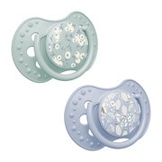 Lovi, smoczek silikonowy dynamiczny, Blossom Blue, 6-18 m, 2 szt.