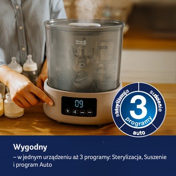 Canpol Lovi, elektryczny sterylizator parowy z suszarką, 1 szt.