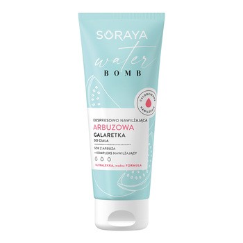 Soraya Water Bomb, ekspresowo nawilżająca arbuzowa galaretka do ciała, 200 ml