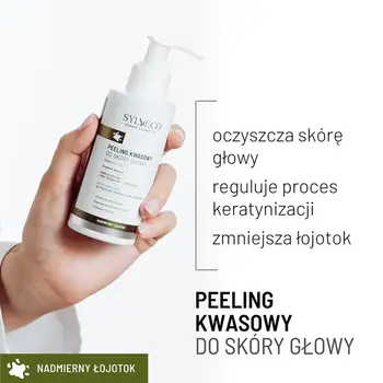 Sylveco Dermo Nadmierny łojotok, peeling kwasowy do skóry głowy, 145 ml