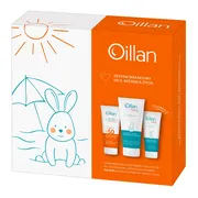 Zestaw Oillan, emulsja SPF50 100 ml + żel do kąpieli 3w1 200 ml + krem 75 ml