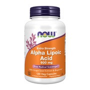 Now Foods, Alpha Lipoic Acid with Grape Seed Extract & Bioperine, kapsułki, 120 szt.