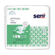 Seni Optima Trio, pieluchomajtki z pasem biodrowym, rozmiar L, 10 szt.