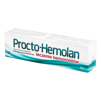 Procto-Hemolan, (50 mg+20 mg)/g, krem doodbytniczy, 20 g
