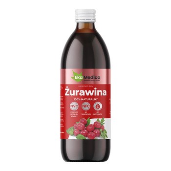 EkaMedica, Żurawina NFC, płyn, 500 ml