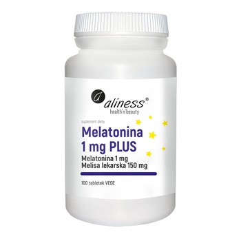 Aliness Melatonina 1 mg Plus, tabletki, 100 szt.