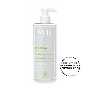 SVR Sebiaclear Eau micellaire, oczyszczający płyn micelarny, 400 ml