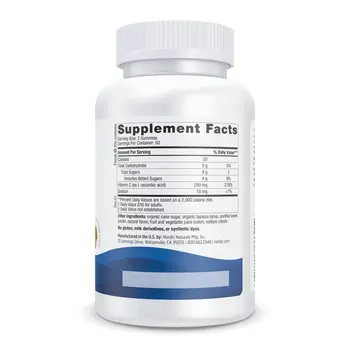 Nordic Naturals Vitamin C Gummies 250 mg, żelki, smak mandarynkowy, 120 szt.