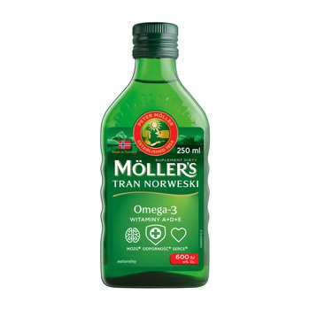 Mollers Tran Norweski naturalny, płyn, 250 ml