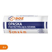 Zestaw 6x DOZ PRODUCT Opaska podtrzymująca dziana, 4 m x 5 cm