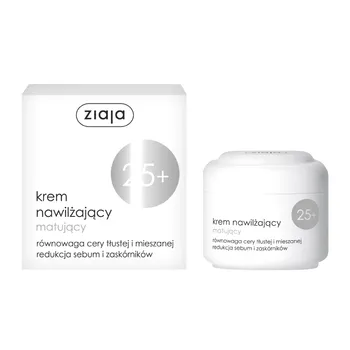 Ziaja 25+, krem nawilżający, matujący, 50 ml