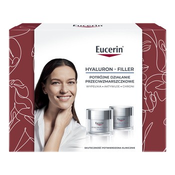 Zestaw Eucerin Hyaluron Filler, krem na dzień SPF 30, 50 ml + krem na noc, 50 ml