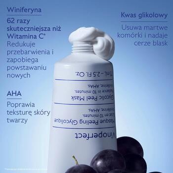 Caudalie Vinoperfect, glikolowa maseczka peelingująca, 75 ml