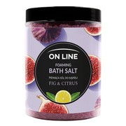 On Line, pieniąca sól do kąpieli Fig & Citrus, 1,2 kg