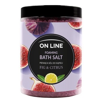 On Line, pieniąca sól do kąpieli Fig & Citrus, 1,2 kg
