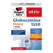 Doppelherz Aktiv Glukozamina 1550 Stawy+MSM, kapsułki, 40 szt.