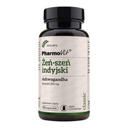 Żeń-szeń indyjski Ashwaganda, ekstrakt 20:1, kapsułki, 90 szt.