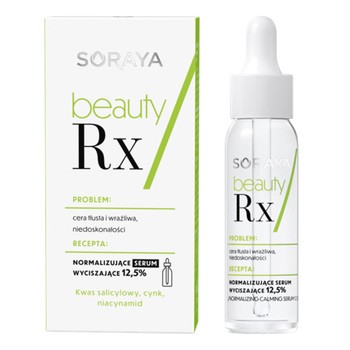 Soraya Beauty Rx, normalizujące serum wyciszające 12,5%, 30 ml