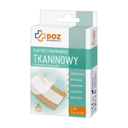 DOZ PRODUCT Plaster z opatrunkiem, tkaninowy, 1 m x 6 cm, 1 szt.