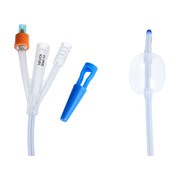 Zarys, urologiczny cewnik Foley'a, trójdrożny z plastikową zastawką i znacznikiem kontrastu, CH 16/30 ml, 1 szt.