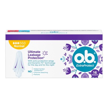 O.B. ExtraProtect Normal, tampony, 16 szt.