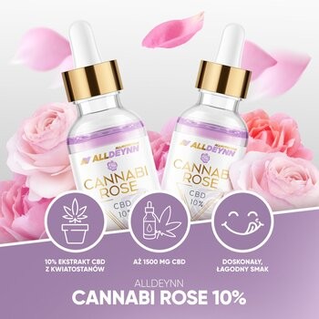 Allnutrition ALLDEYNN Cannabirose CBD 10%, olejek w kroplach, 15 ml