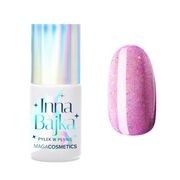 Maga Cosmetics Inna Bajka, lakier hybrydowy z pyłkiem, 863 pink galaxy, 6 ml