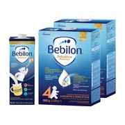 Zestaw 2 x Bebilon Advance Pronutra 4, Junior, formuła na bazie mleka po 2. roku życia, proszek, 1000 g + Bebilon Junior, gotowa do picia wzbogacona formuła na bazie mleka, od 2. do 6. roku życia, 1l
